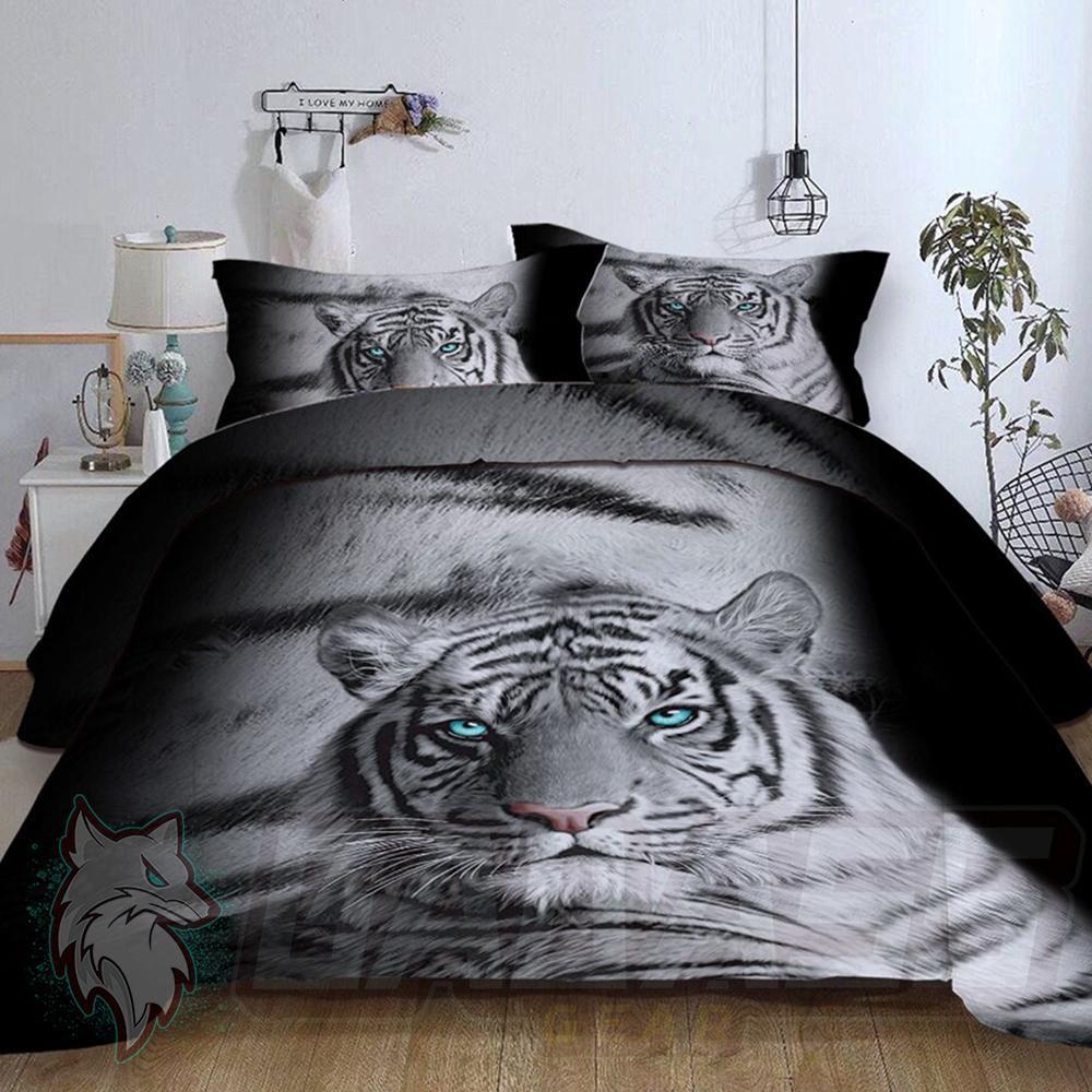 3D Tiger Printed Bed set