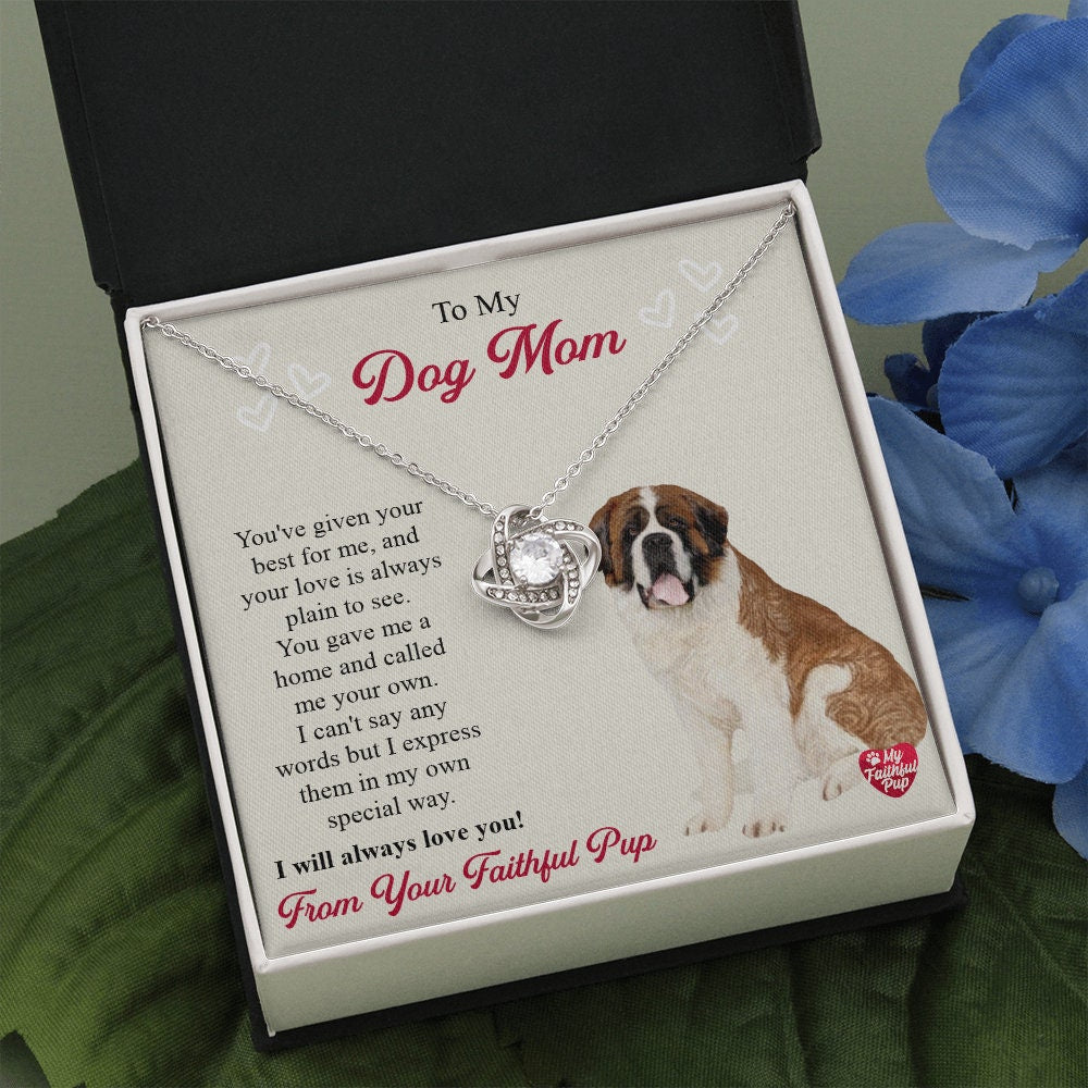 Saint Bernard Necklace Gift For Lab Mom, Gift For Dog Lover, Dog Mom Gift, Golden Lab Gift, Labrador Mom, Pet Parent Jewelry, St. Bernard