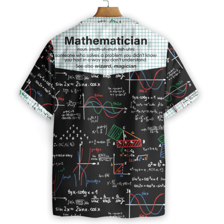 Mathematician Explanation Word Hawaiian Shirt Gift For Math Teacher Men Women Ha98013