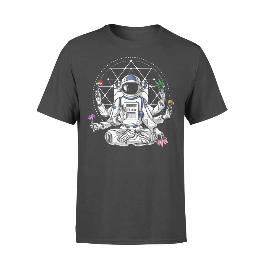 Psychedelic Mandala Space Astronaut T-shirt