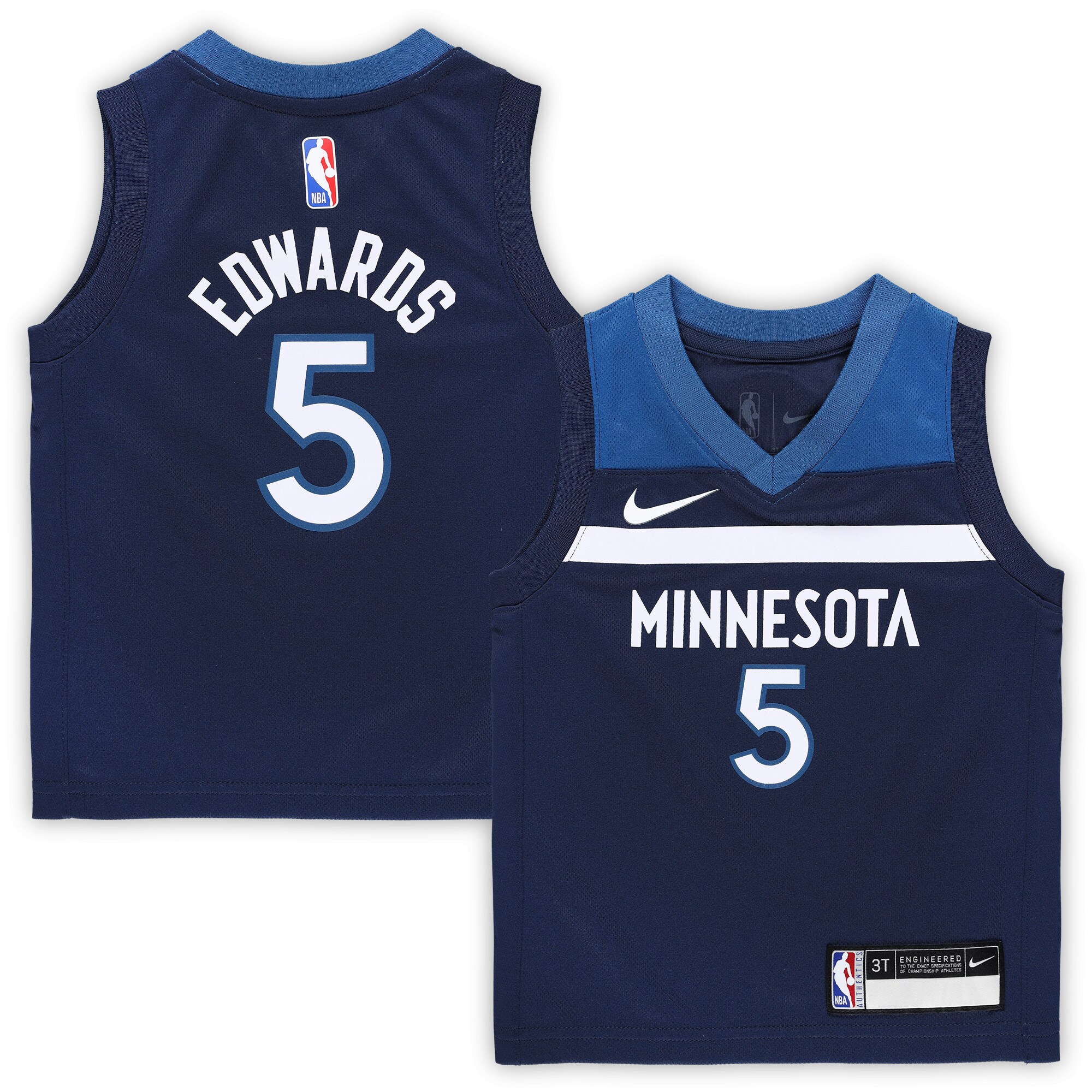 Anthony Edwards Minnesota Timberwolves Toddler Swingman Player Jersey – Icon Edition – Navy