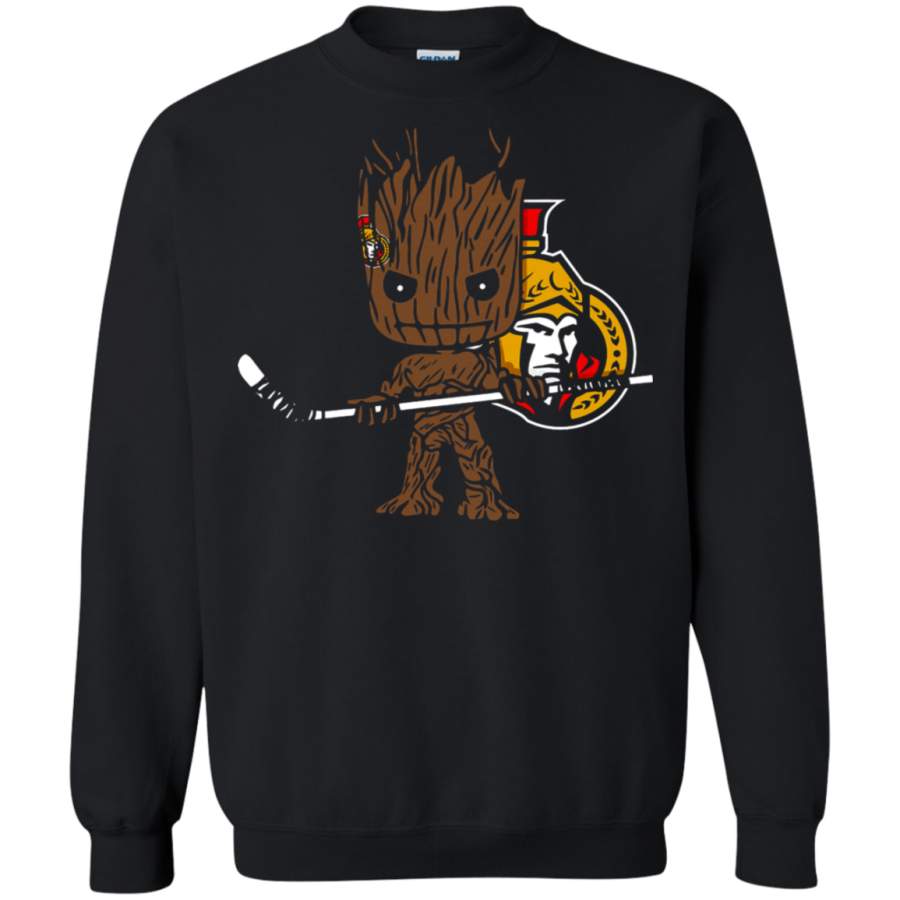 AGR Groot I Am Ice Hockey Player Team Ottawa Senators Sweatshirt