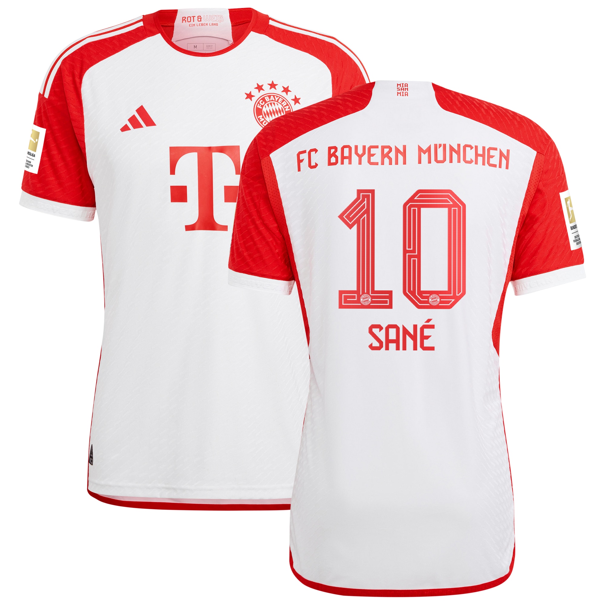 Leroy Sané Bayern Munich 2023/24 Home Authentic Jersey – White