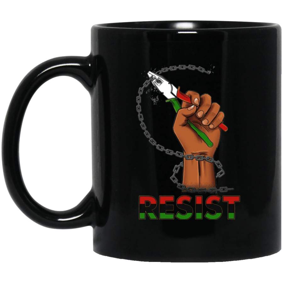 Resist Mug African American Coffee Cup Pro Black Melanin Women Design