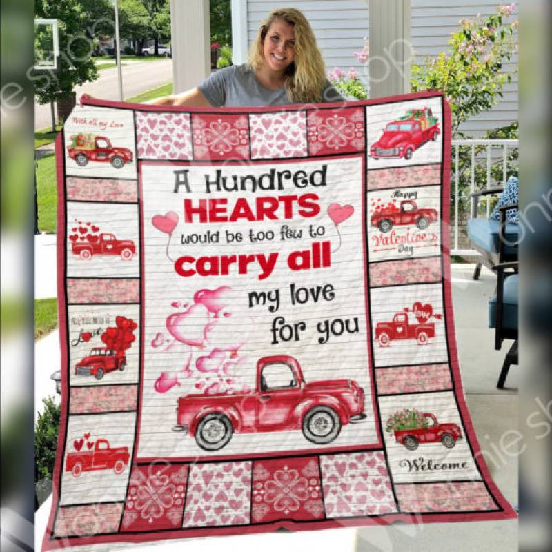 Red Truck Valentine Blanket DCB3101 69O31