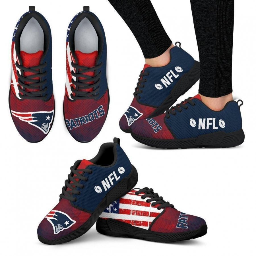 Simple Fashion New England Patriots Shoes Athletic Sneakers #891