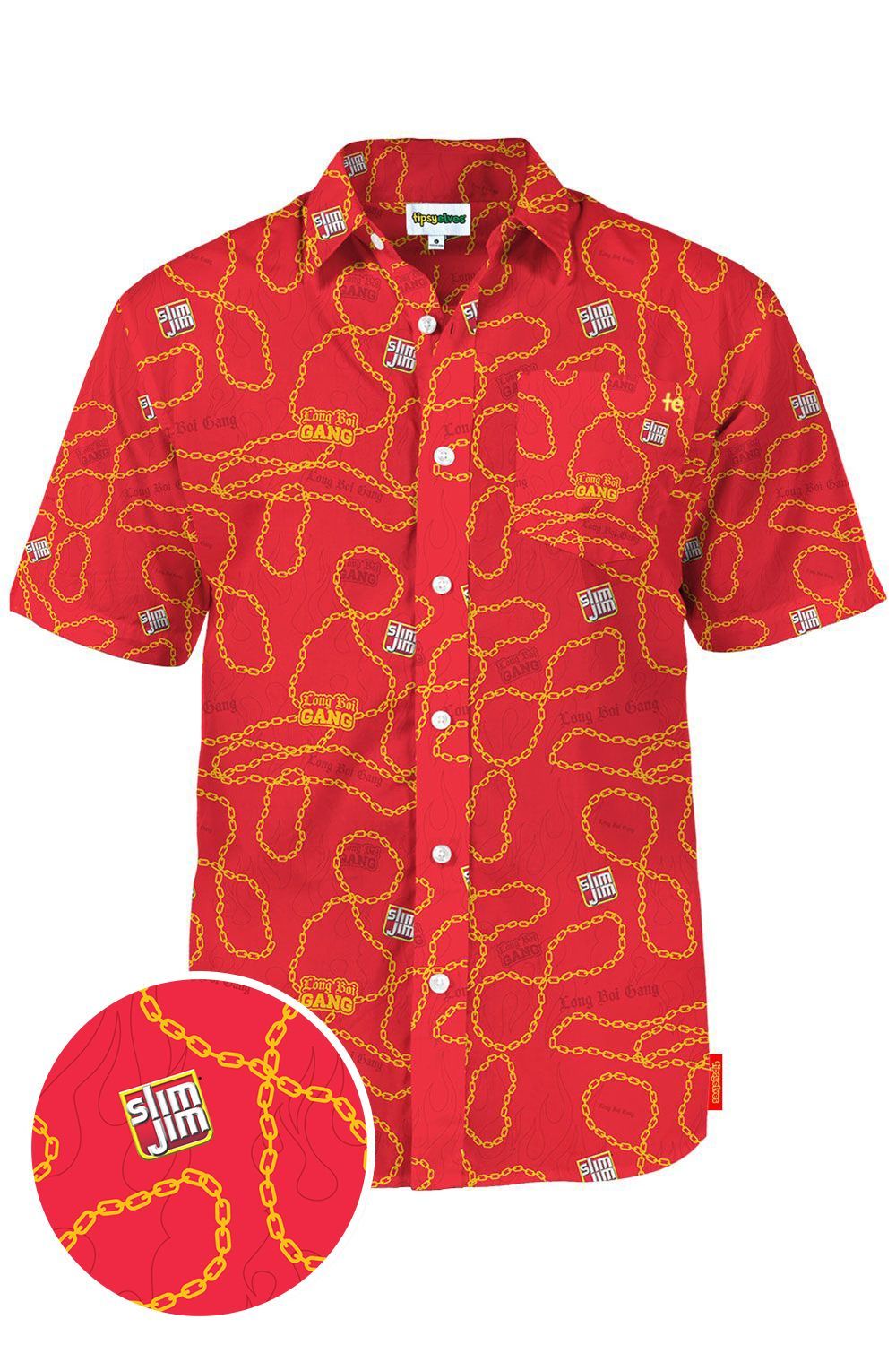 Slim Jim Red Awesome Design Hawaii Shirt Ha97485