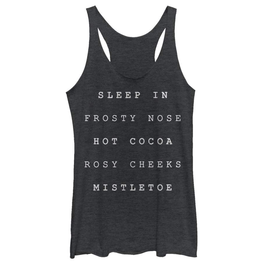 CHIN UP Women’s Christmas Cozy Checklist  Racerback Tank