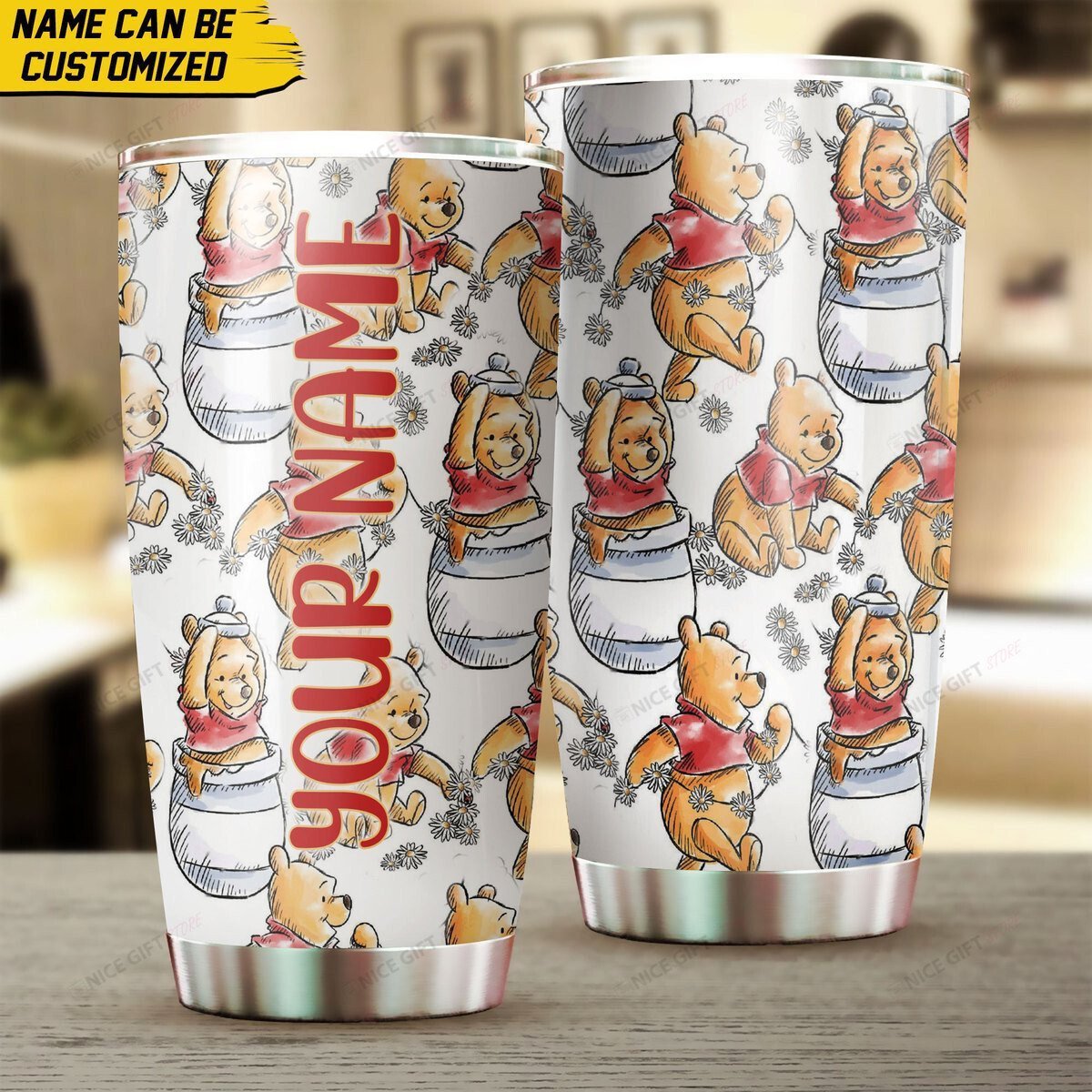 Winnie The Pooh Personalized Tumbler Tbl-K3I2