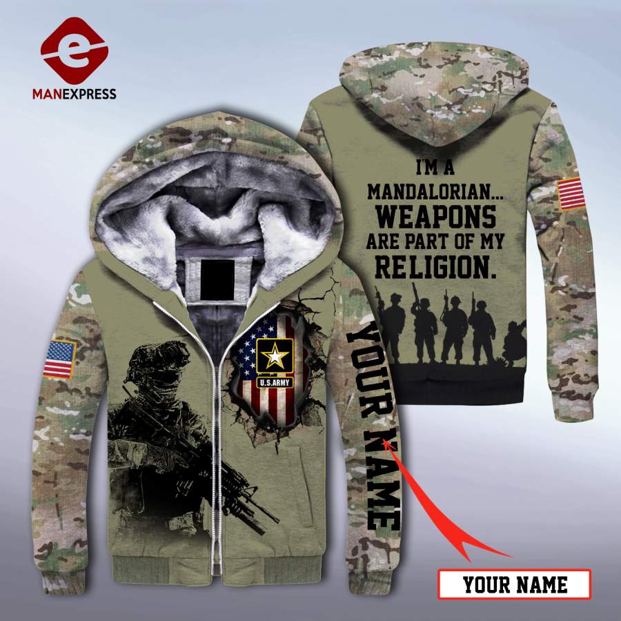 VH USA ARMY FLEECE HOODIE-HOODIE 3D ALL PRINT