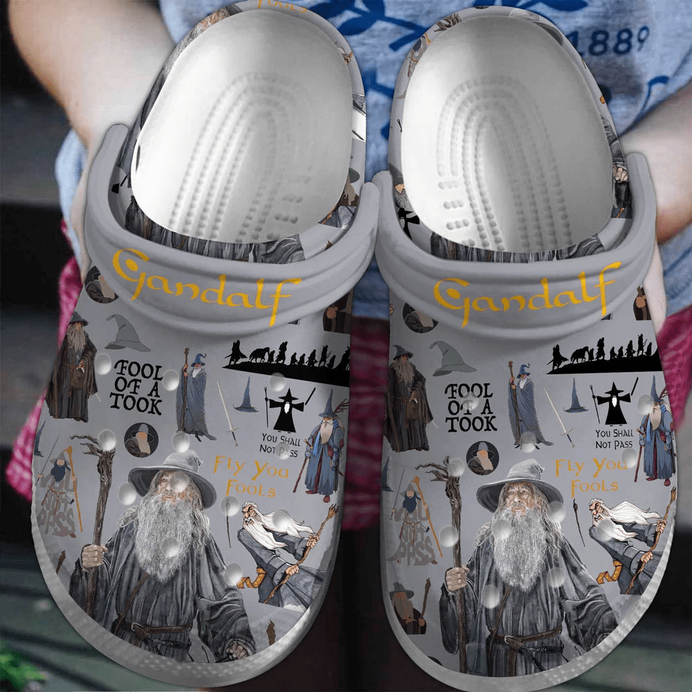 Gandalf The Lord of the Rings Movie Crocs Crocband Clogs Shoes Comfortable For Men Women and Kids 2