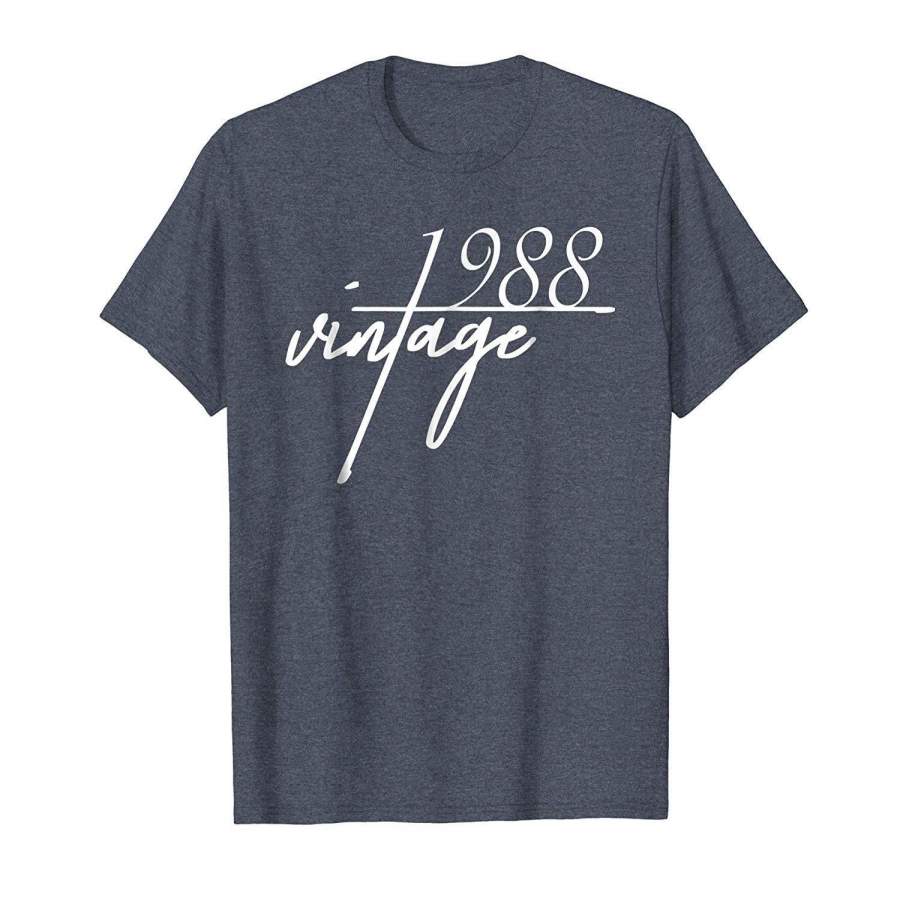 30th Birthday Funny Tshirt Vintage 1988 Bday Gift Idea