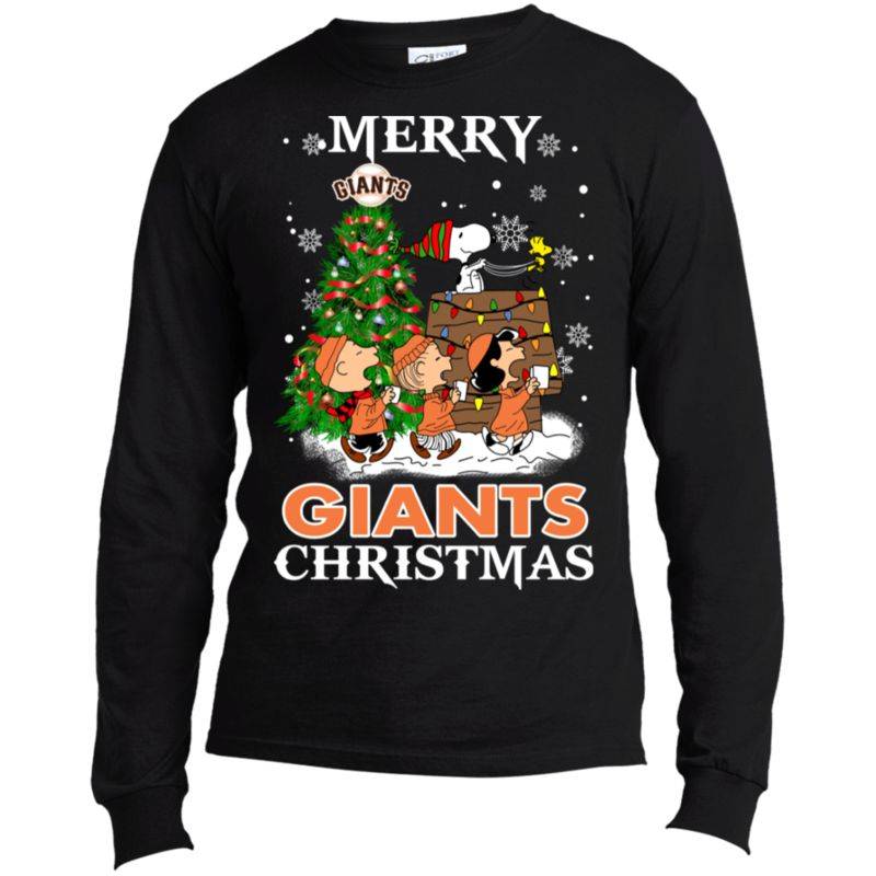 Merry San Francisco Giants Christmas Snoopy Ugly Sweater Style Shirts