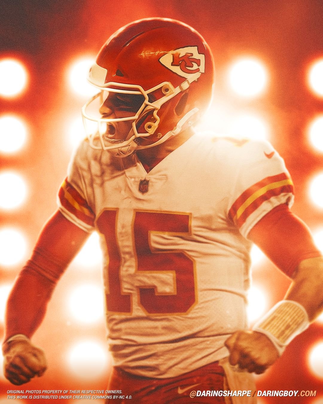 Kansas City Chiefs Patrick Mahomes #15 Poster For Fans poster canvas