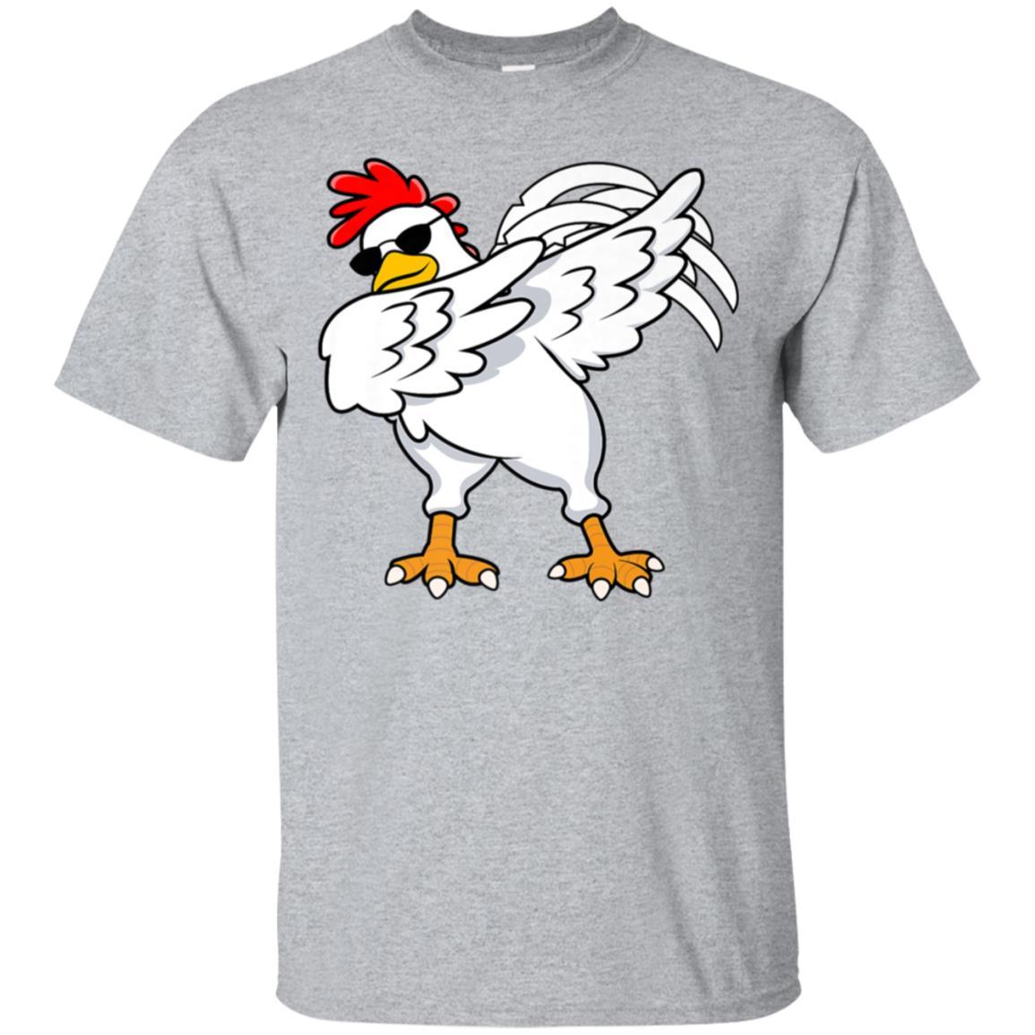 Dabbing Chicken T-Shirt Chick Farm Barn Animal Dance Tee