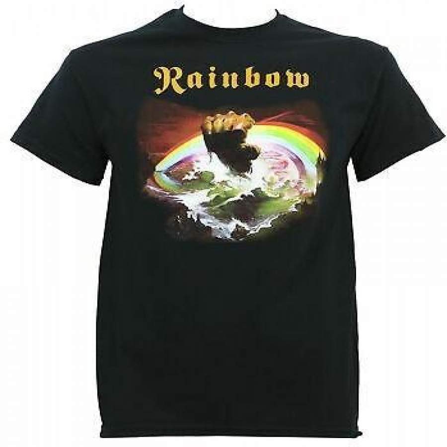 Rainbow Band Rising Album Cover T-shirt