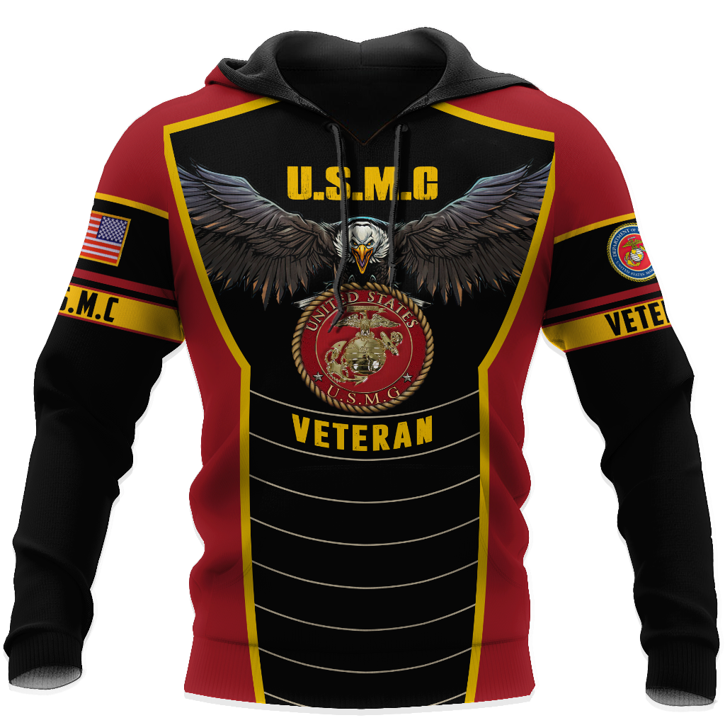 U.S Marine Corps veteran Eagle Pride design 3d print shirts Proud Military