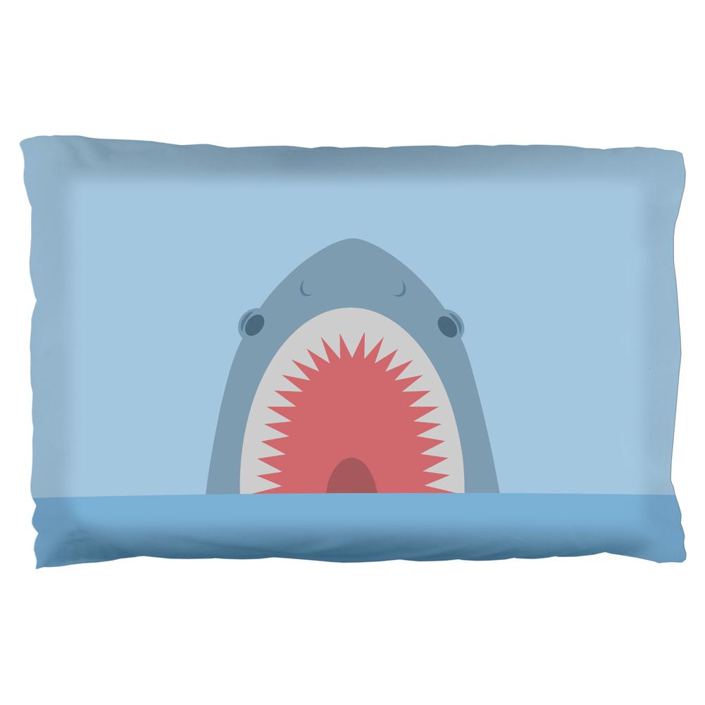 Cute Fun Shark Attack Pillow Case