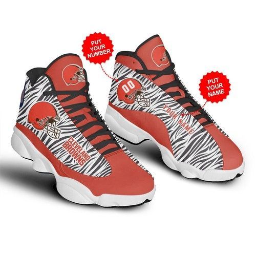 Air Jd13 Sneakers Cleveland Browns Football Personalized Shoes For Fan