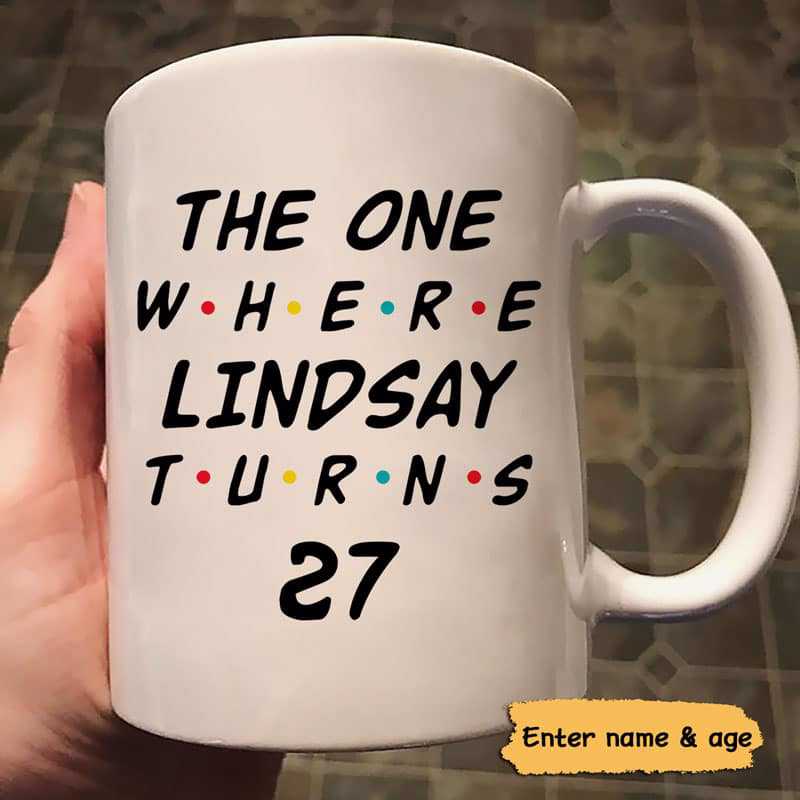 The One Where It‘S My Birthday Fr Birthday Gift Family Gift Personalized Mug