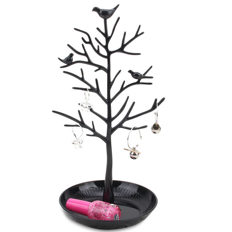 Bird Tree Earrings Ear Studs Necklace Chain Jewelry Display Holder Stand Organizer Rack Earring display Necklace display alx