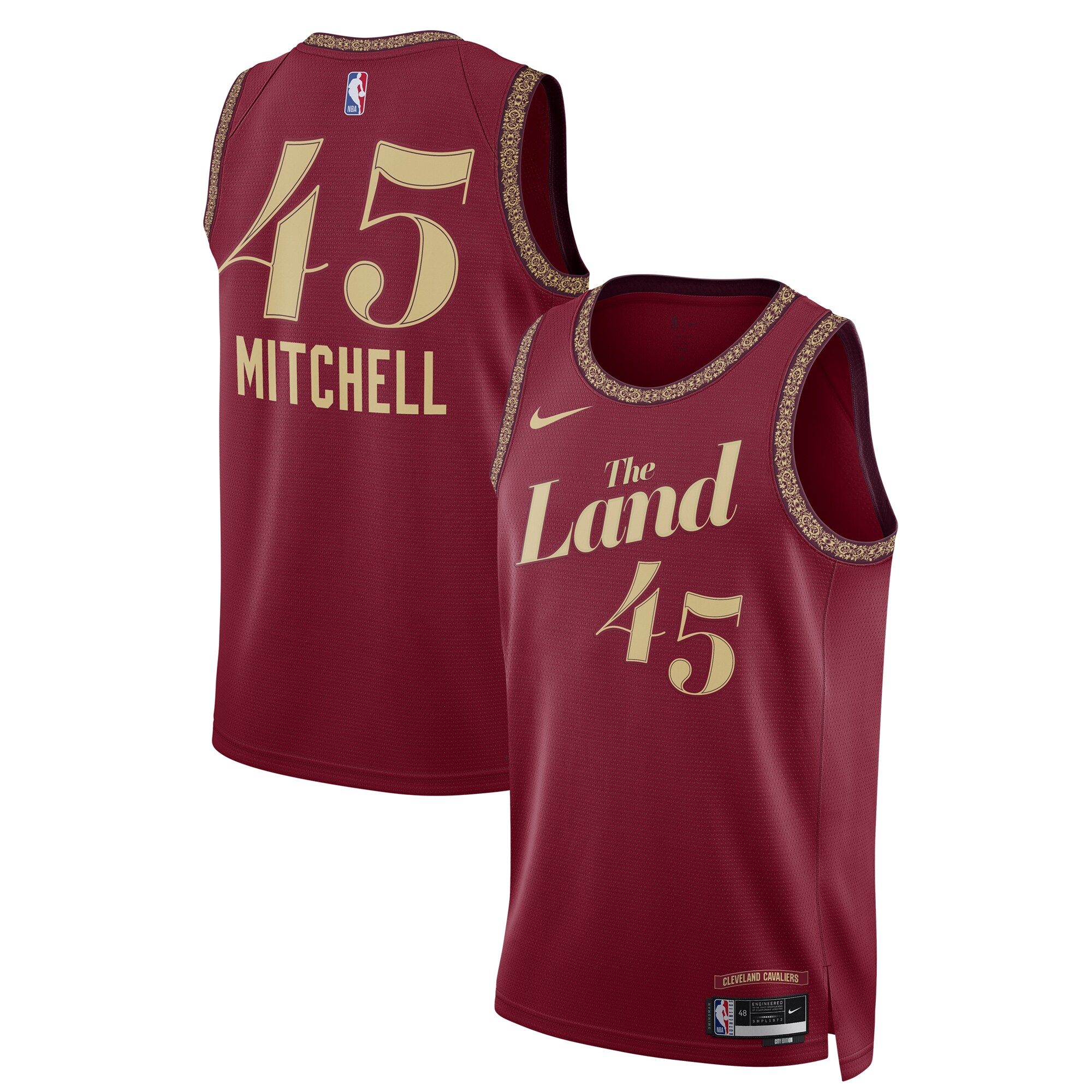 Donovan Mitchell Cleveland Cavaliers Unisex 2023/24 Swingman Jersey – Wine – City Edition