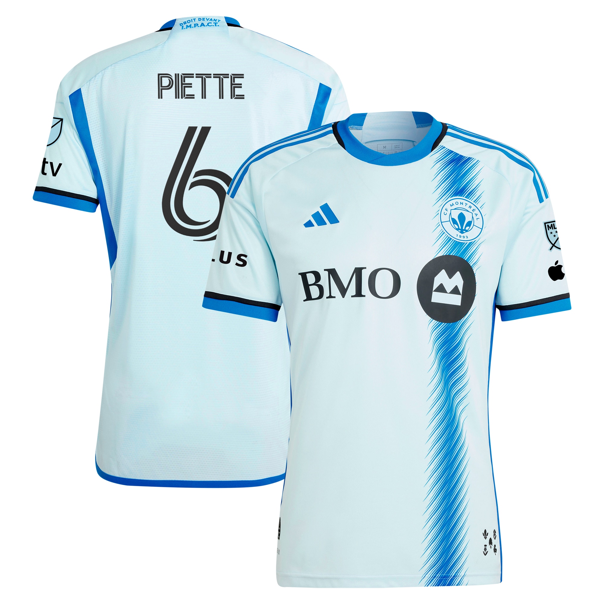 Samuel Piette CF Montreal 2024 La Main Authentic Player Jersey  Light Blue