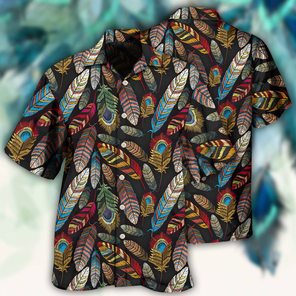 Beautiful Feather Hawaii Shirt Ha46336