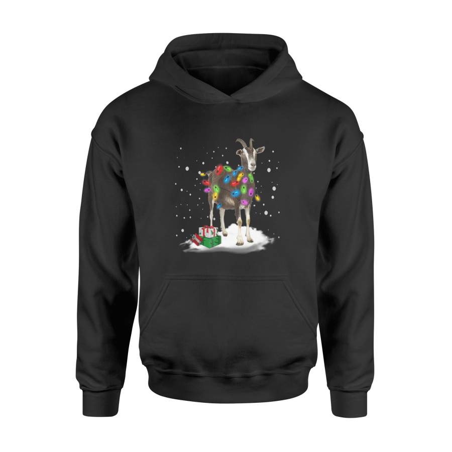 Christmas Lights Goat, Goat Lover T-Shirt – Standard Hoodie