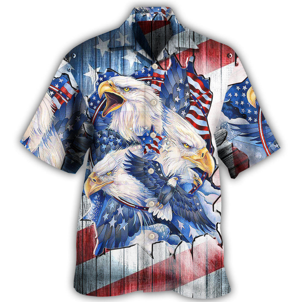 America Eagle Proud Amazing Patriotic Hawaii Shirt Ha39278