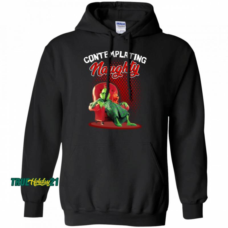 The Grinch Contemplating Naughty Hoodie