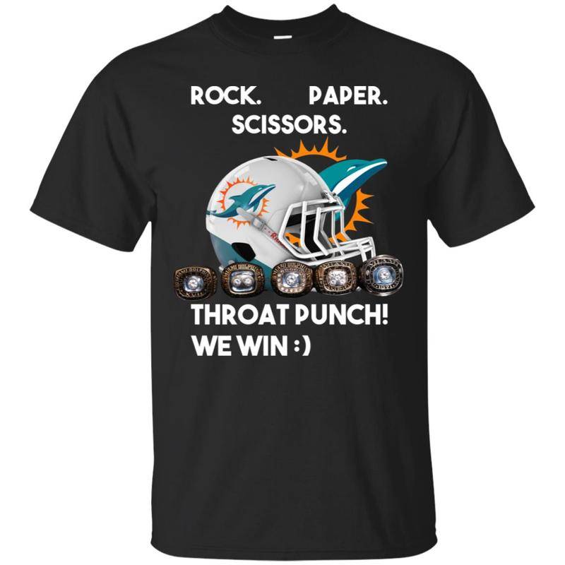 Dolphins Football Helmet T Shirt Rock Paper Scissors T Shirts Hoodie