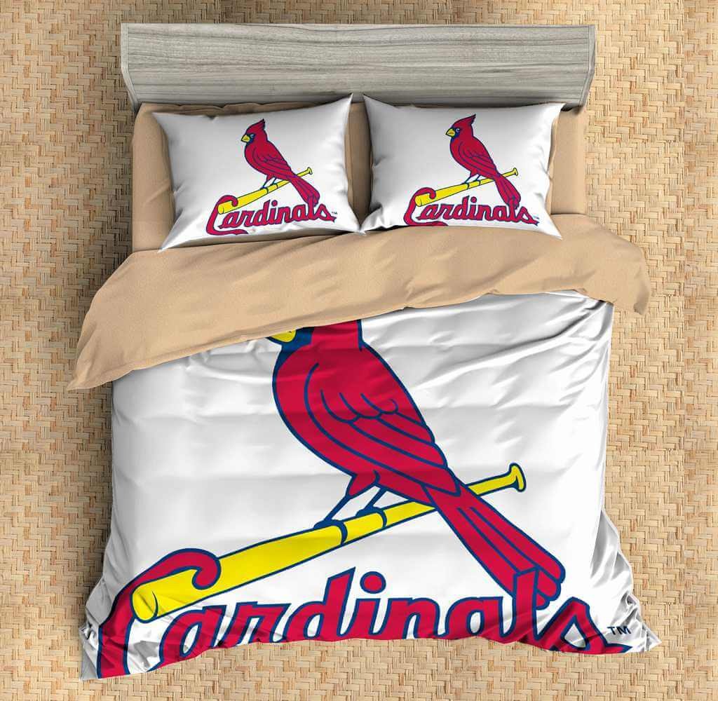 3D CUSTOMIZE ST. LOUIS CARDINALS BEDDING SET DUVET COVER SET BEDROOM SET BEDLINEN