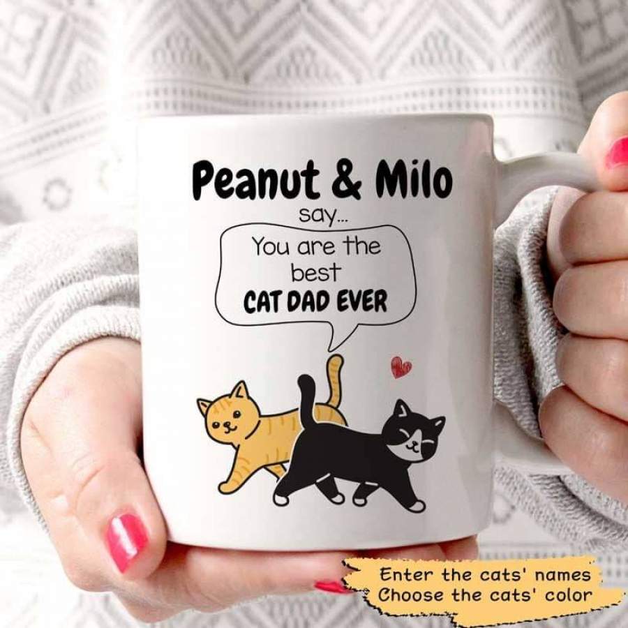 Cats Say Best Cat Parents Personalized Mug