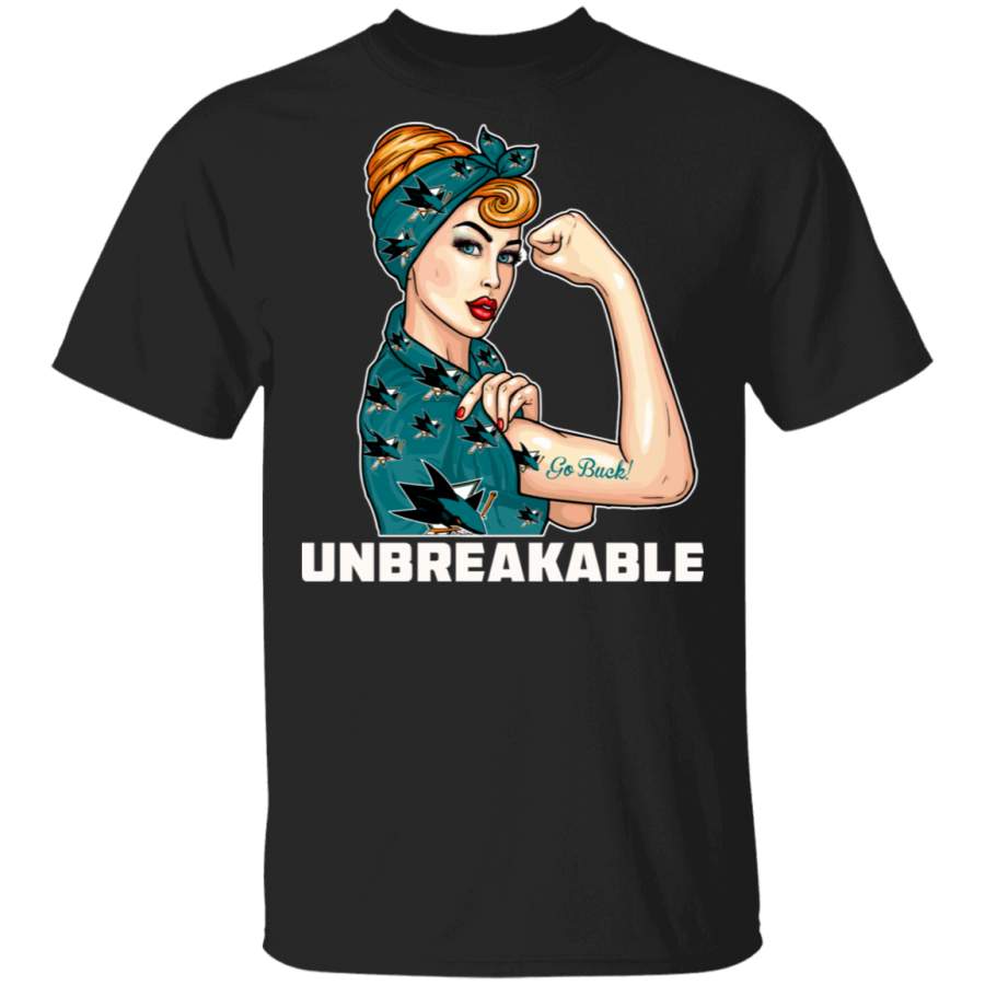 Beautiful Girl Unbreakable Go San Jose Sharks T Shirt