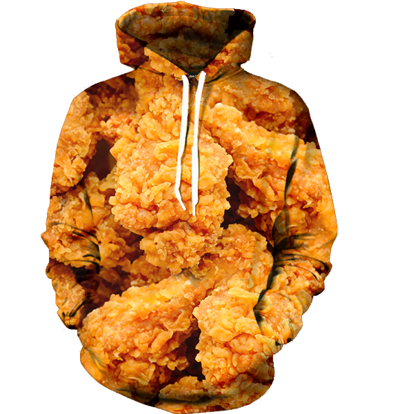 Funny  Fried Chicken Hoodies – Food Yellow Pullover Hoodie