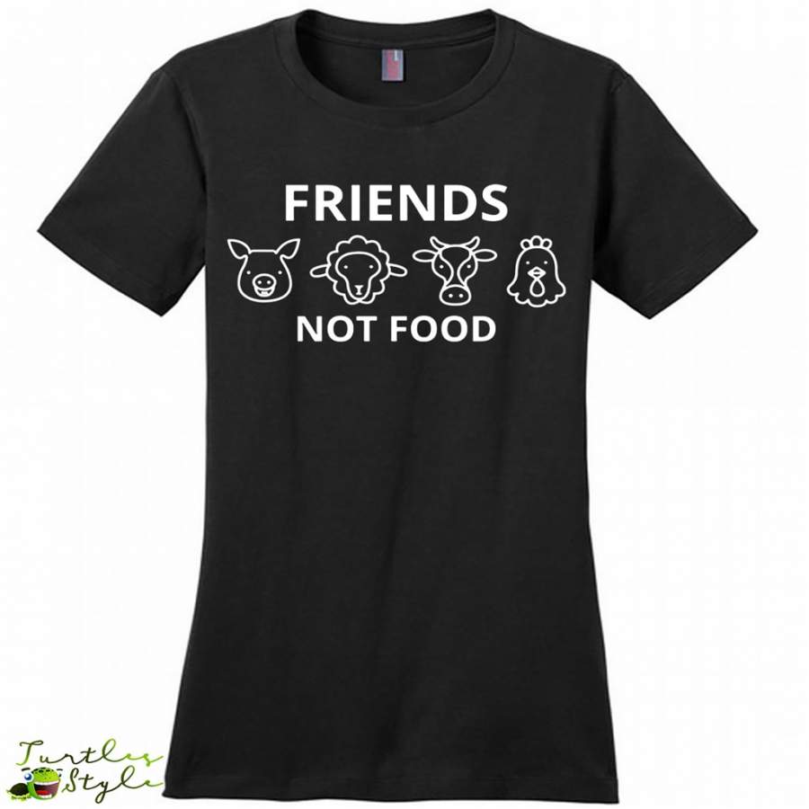 Animal Are Friends Not Food B – District Made Woman Shirt