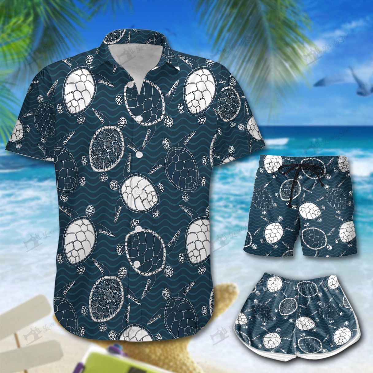 Turtles Hawaiian Shirt Shorts Ha19588