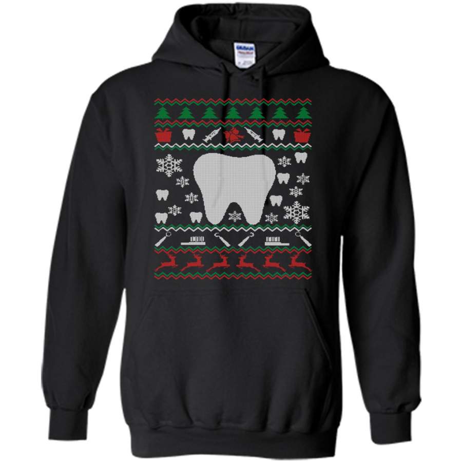 Christmas, Xmas, Dentist Ugly – Gildan Heavy Blend Hoodie