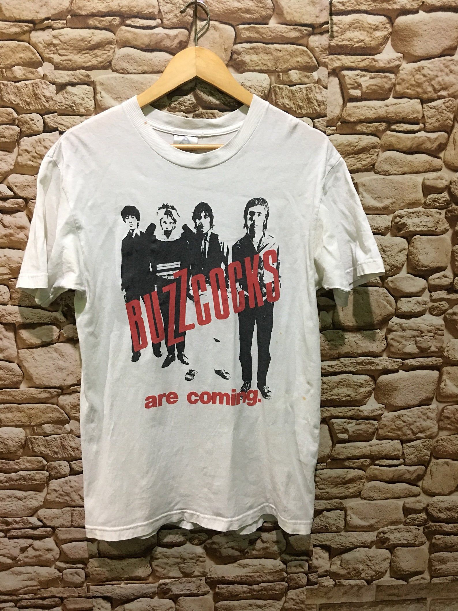 Vintage 90S Buzzcocks Are Coming Punk 90S Tour Band Shirt The Clash Sex Pistols Dead Kennedys