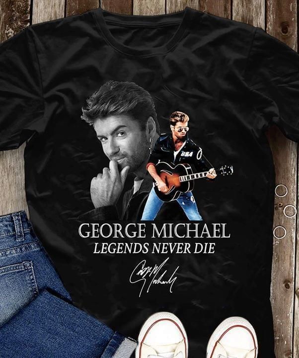 George Michael Signatures Legend Never Die Memorial For Fan  Sweater