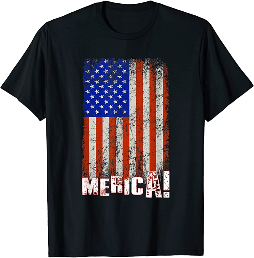 American vintage Flag – 4th of July Independence Day T-Shirt