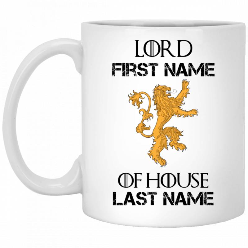 [Personalized] Name Lord Of Throne House Lion Mug Gift HA06