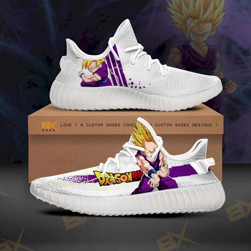 Best Dragon Ball Z Son Gohan Yeezy Shoes Anime Character Special Gift