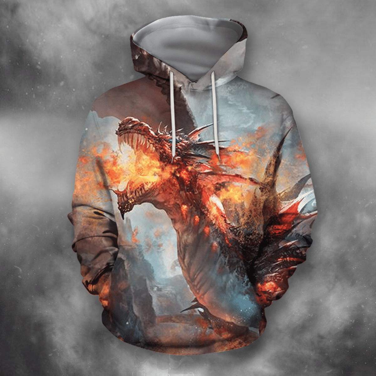 3D All Over Print Firer Dragon Hoodie Hn030419