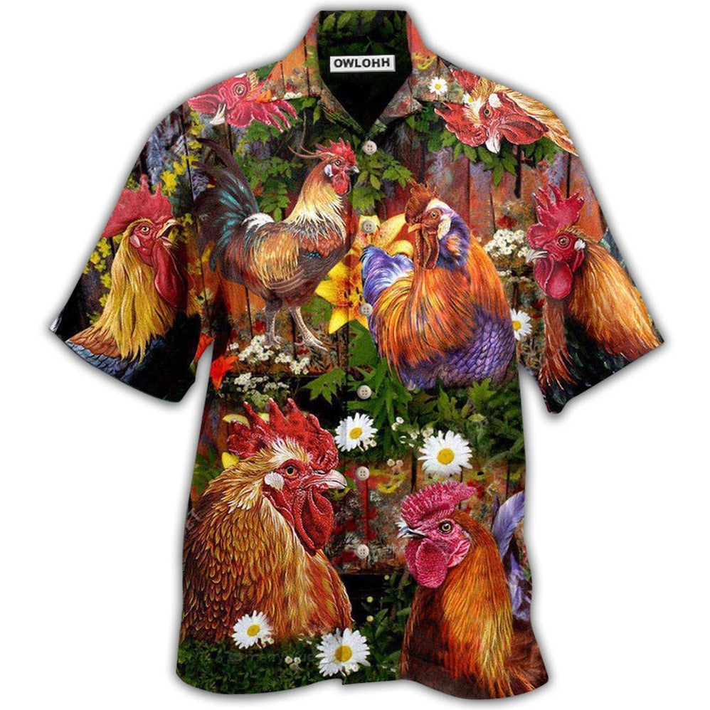 Chicken Rise A Shine Rooster Hawaii Shirt Ha54832