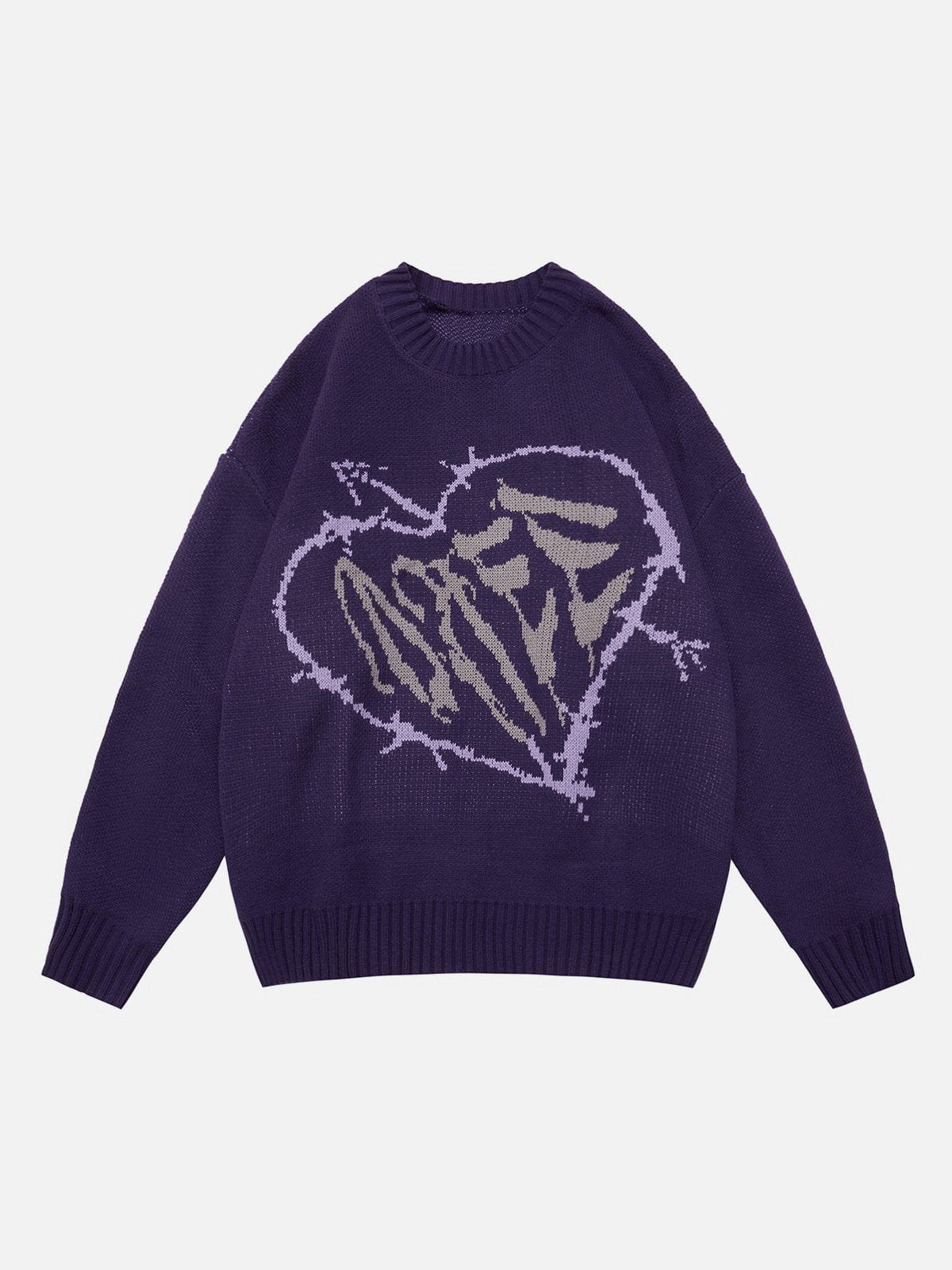 Talishko™ – Letter Heart Pattern Sweater