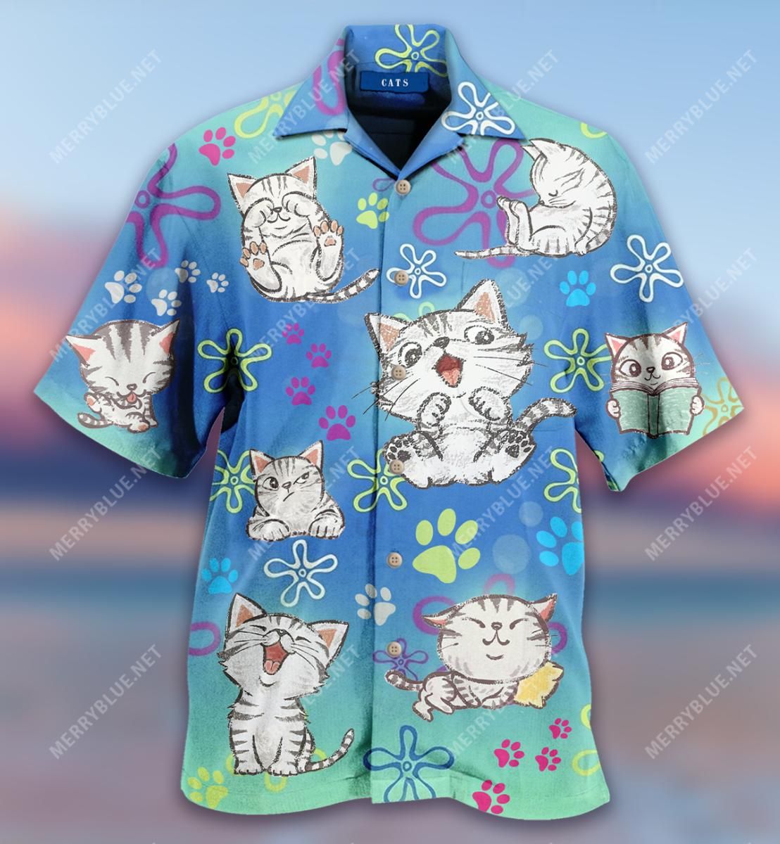 All I Need Is Love And A Cat Or Two Or Five Aloha Hawaiian Shirt Colorful Short Sleeve Summer Beach Casual Shirt For Men And Women