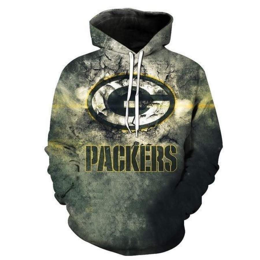 Green Bay Packers Hoodie 3D Style2961 All Over Printed