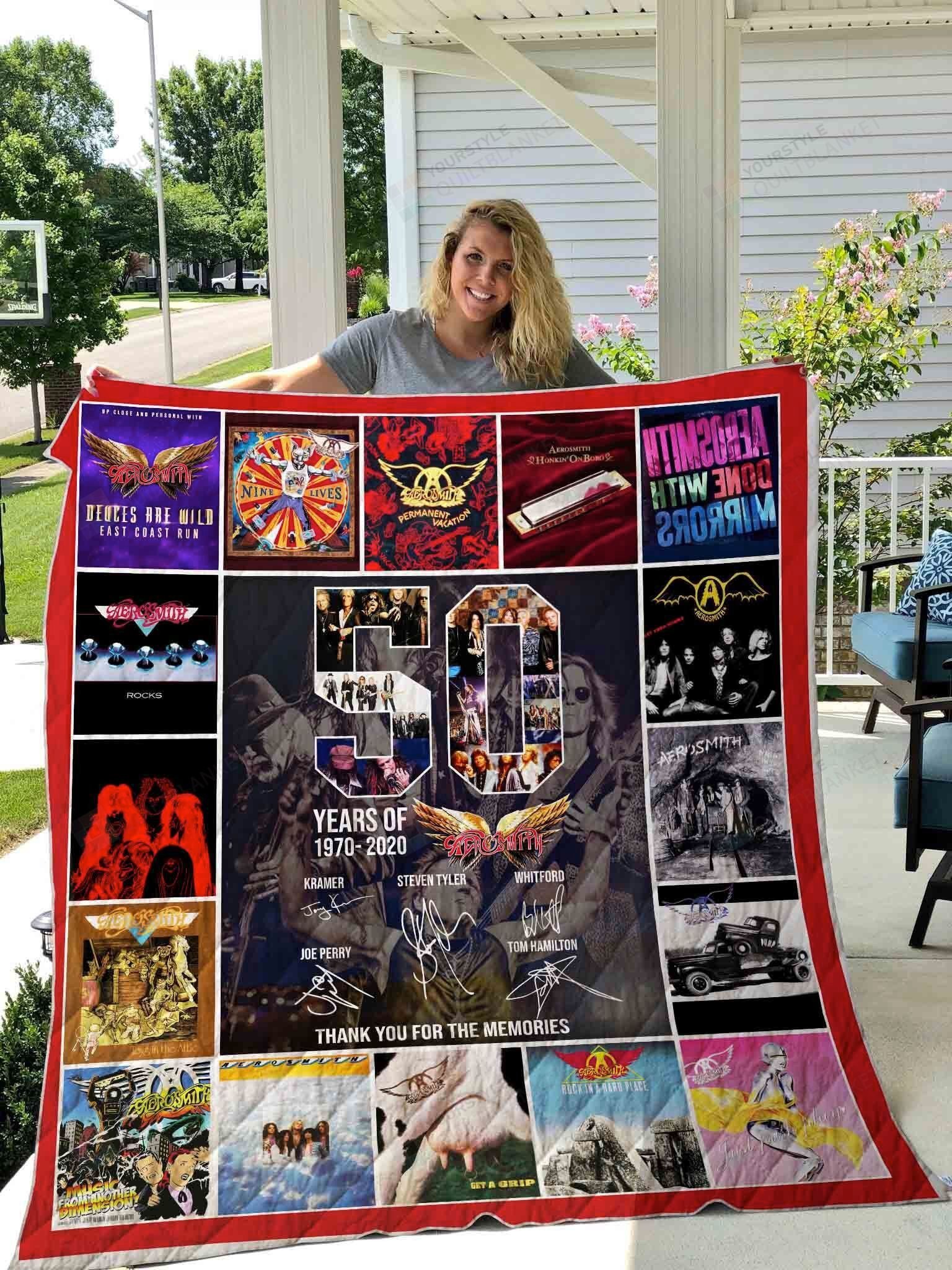 Aerosmith Fleece Blanket Quilt Blanket